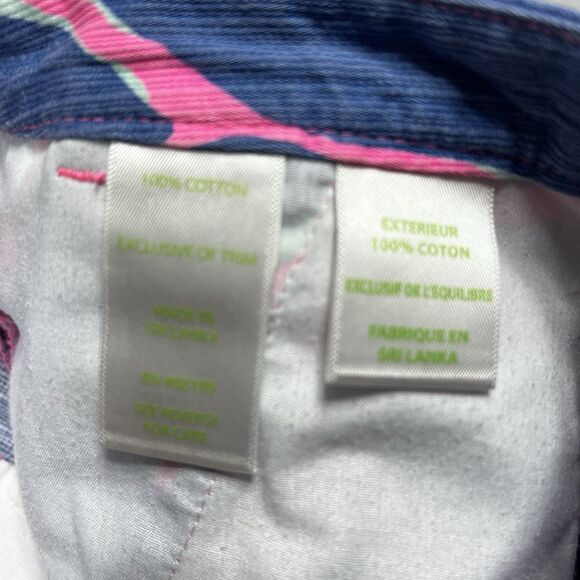 Lilly Pulitzer Adie Shorts Womens Size 0 Blue Tiki Pink Style 20948 100% Cotton - Picture 11 of 14